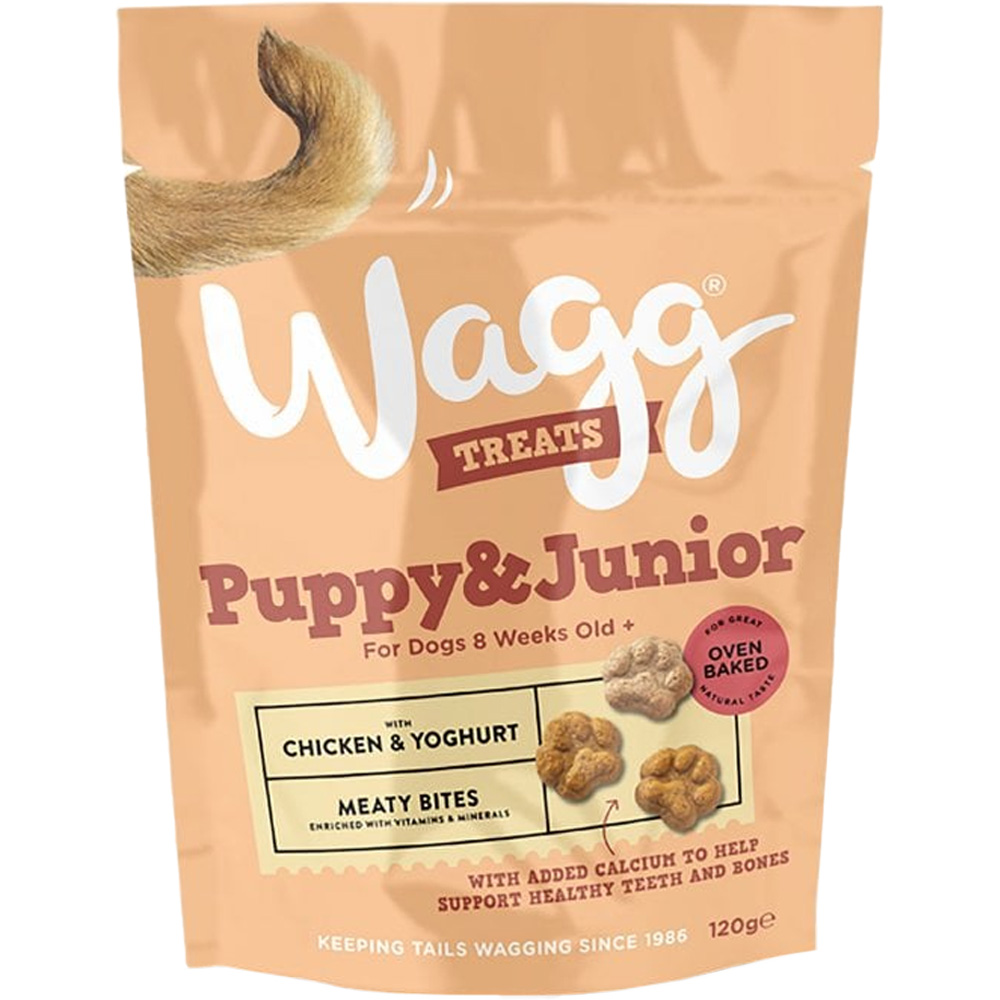 Wagg Chicken and Yoghurt Puppy and Junior Dog Treat 120g Image 1
