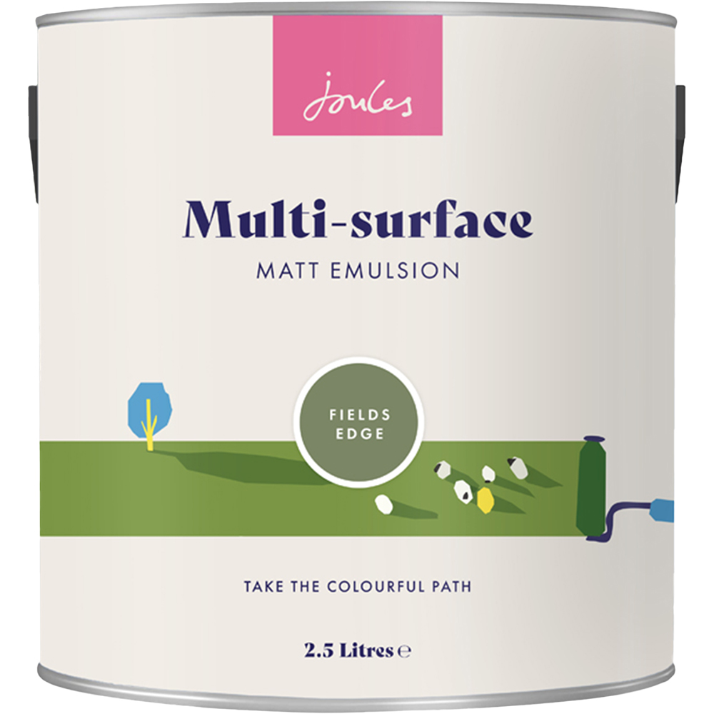 Joules Multi Surface Fields Edge Matt Emulsion Paint 2.5L Image 2