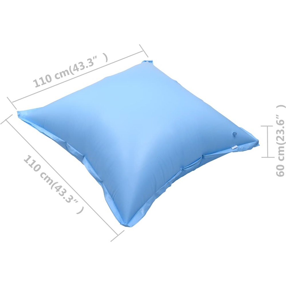 Walplus Blue PVC Inflatable Pool Pillow 110 x 110cm 2 Pack Image 6