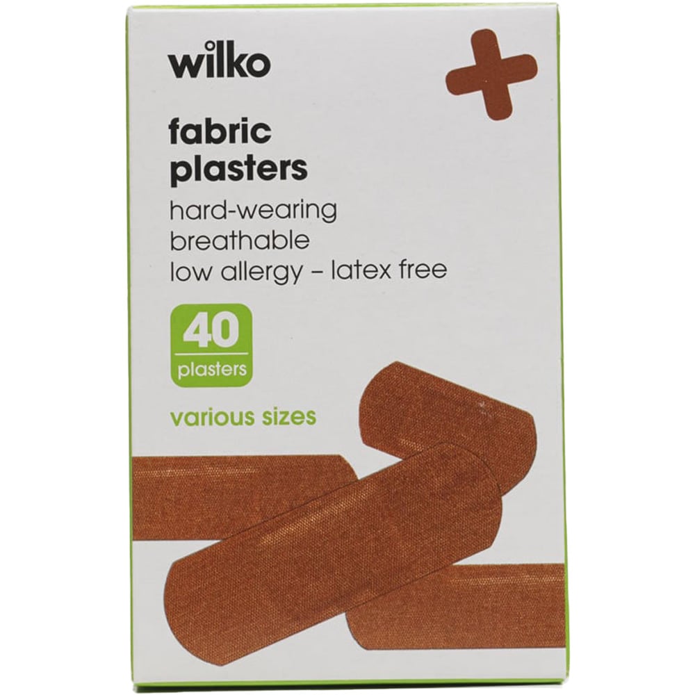 Wilko Fabric Plasters 40 pack Image