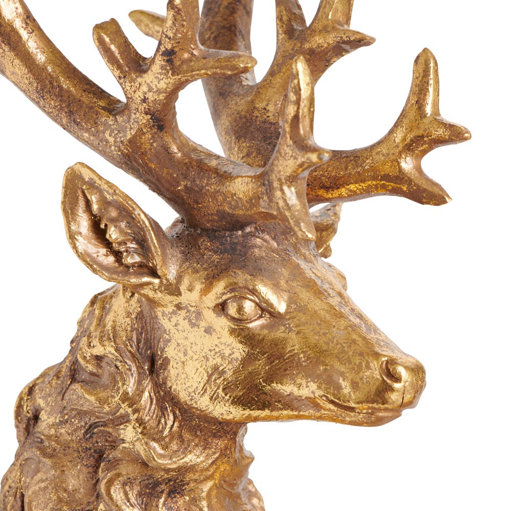 Wilko Majestic Gold Seated Stag Image 5