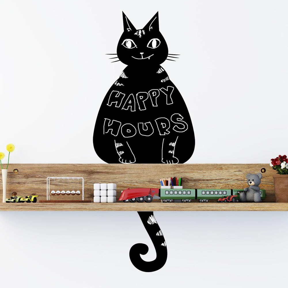 Walplus Cat Blackboard Sticker Wall Art Chalkboard Wilko
