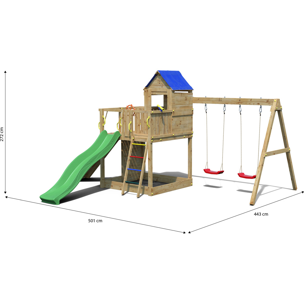 Shire Kids Treehouse with Double Swing Image 5