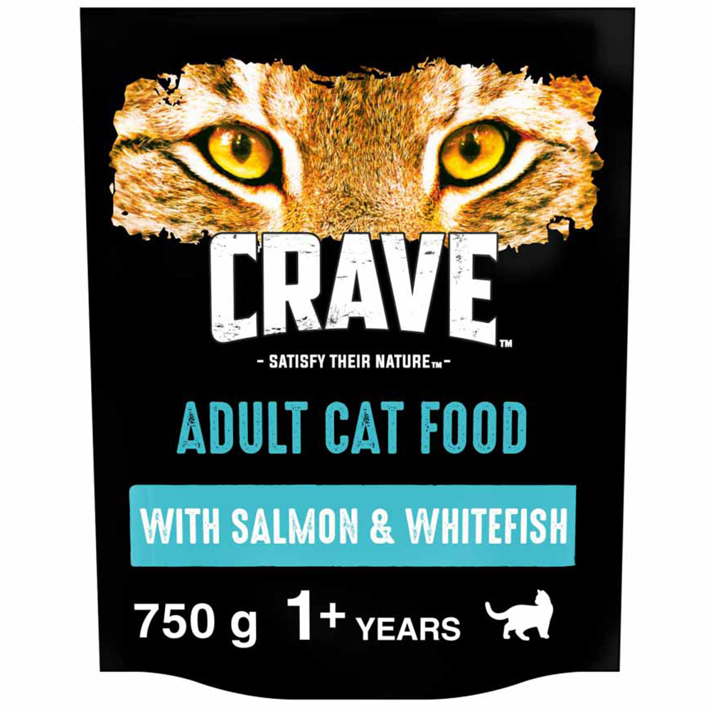 Crave Natural Complete Dry Cat Food Salmon and Fresh Whitefish 750g Image 1