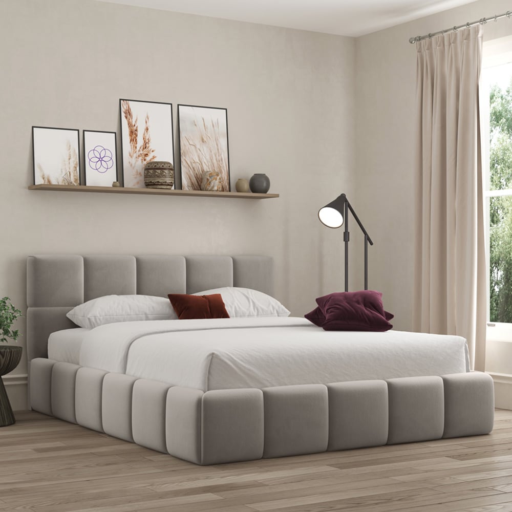 DS Living Ovella Single Pebble Cubed Bed Frame Image 4