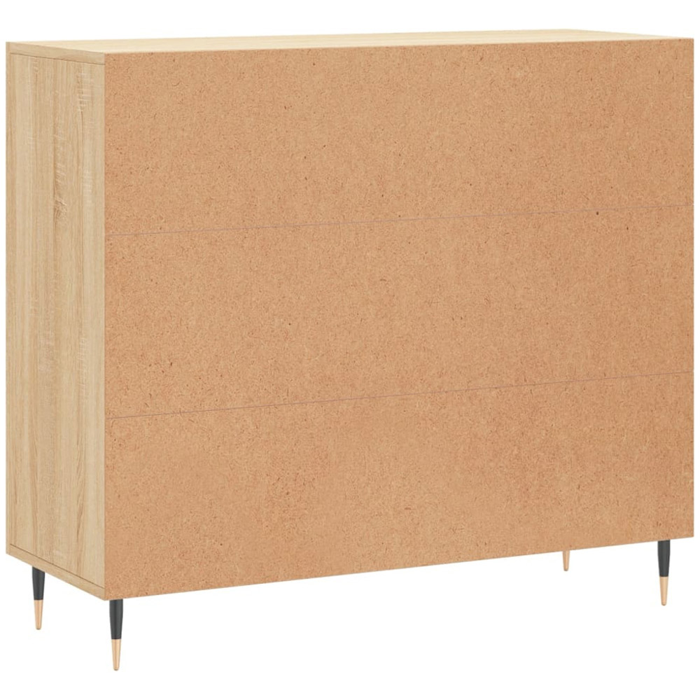 vidaXL 3 Door Sonoma Oak Sideboard Image 8
