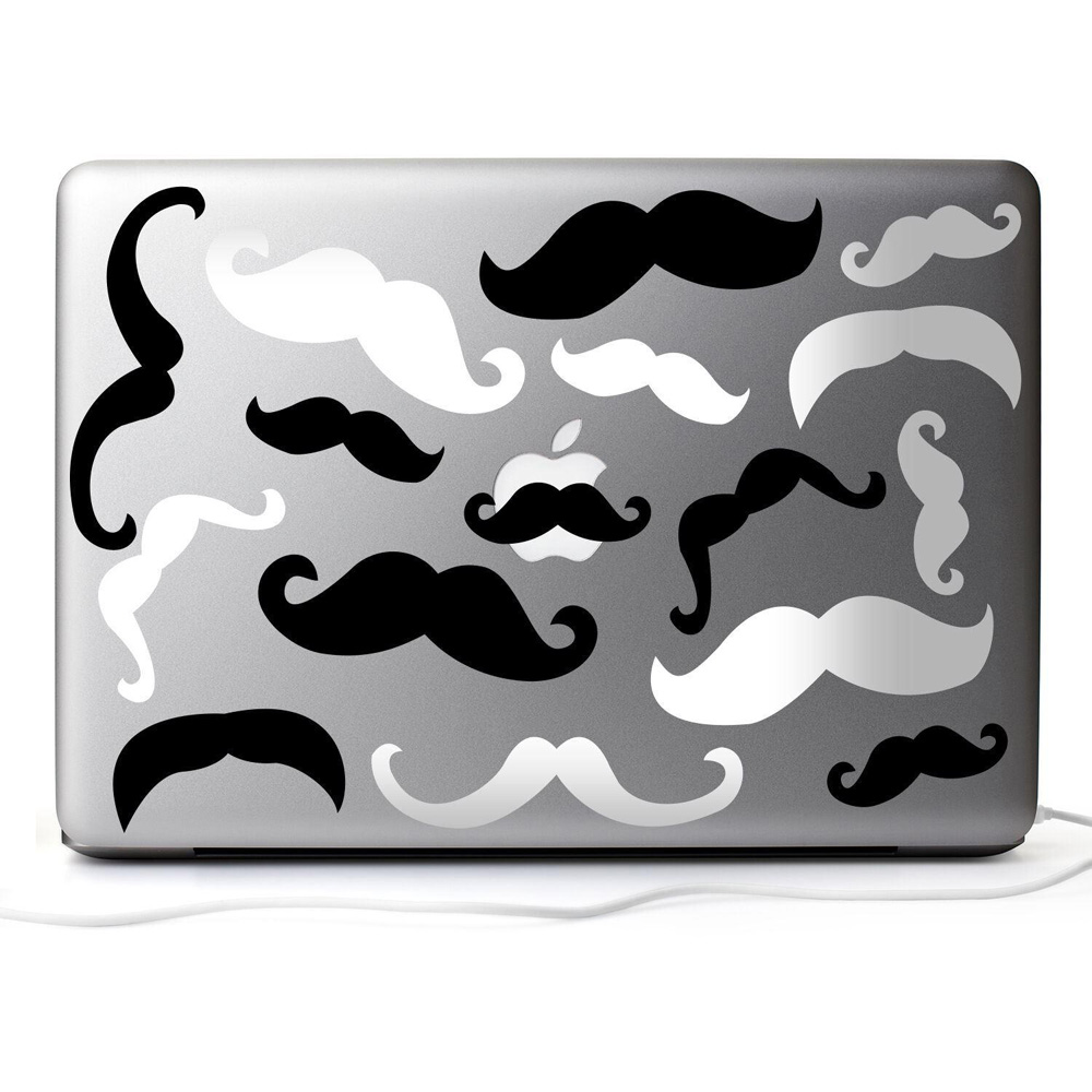Walplus Black and White Moustaches Vinyl Wall Stickers Image 5