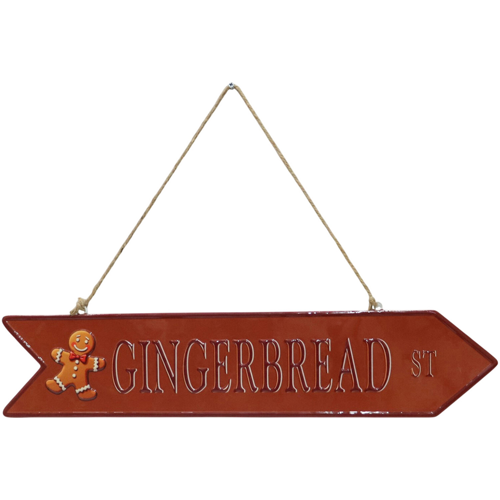 Festive Metal Hanging Wall Sign Image 3