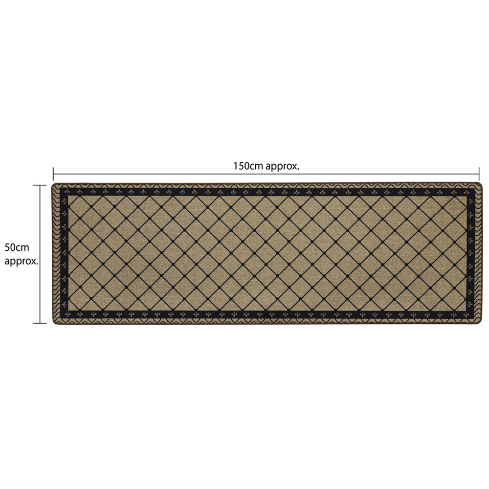 JVL Elegance Diamond Door Mat and Runner Set 50 x 75cm and 50 x 150cm Image 9