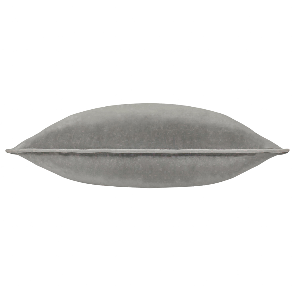 Furn Meridian Charcoal and Dove Velvet Cushion 45 x 45cm Image 3