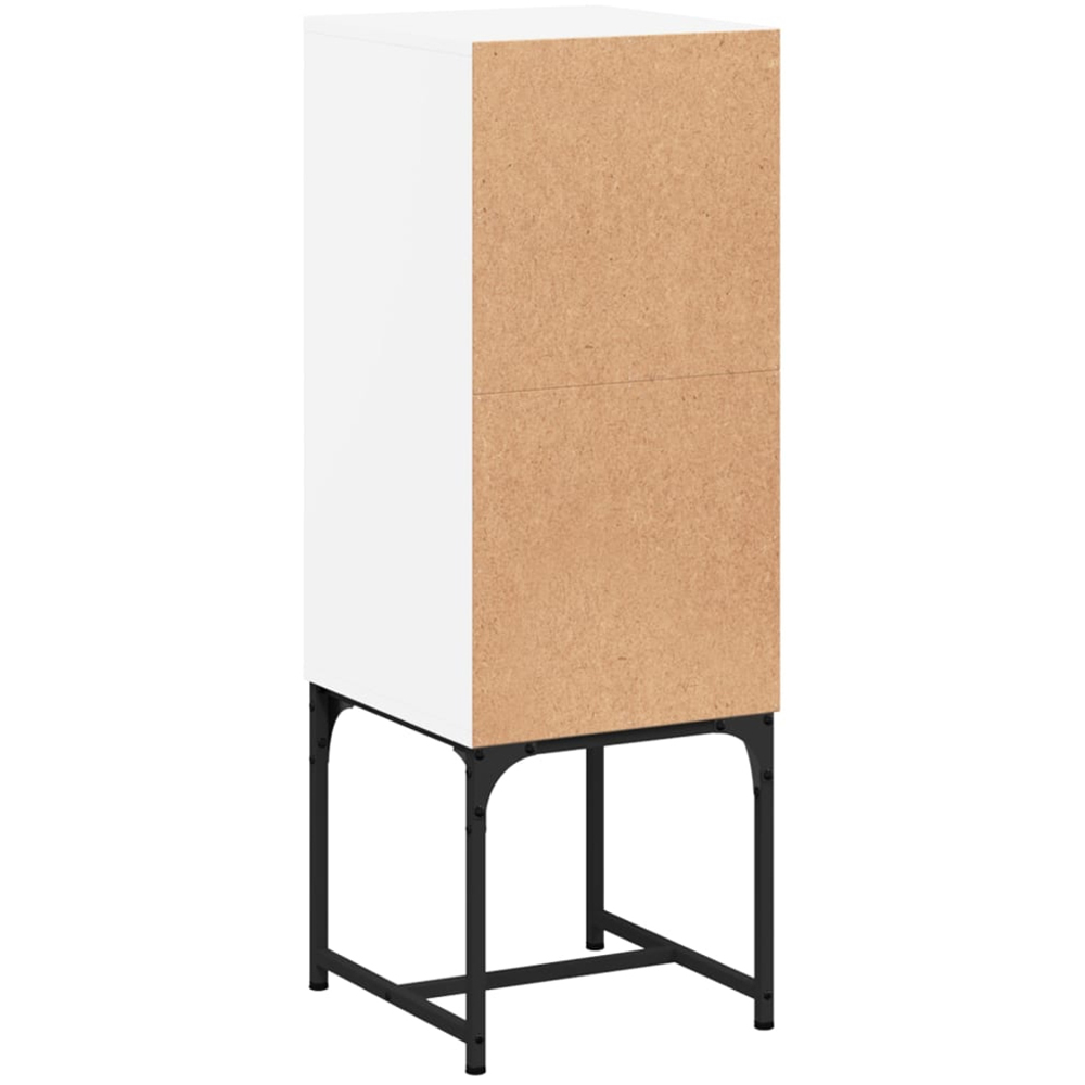 vidaXL Single Door White Side Cabinet Image 7