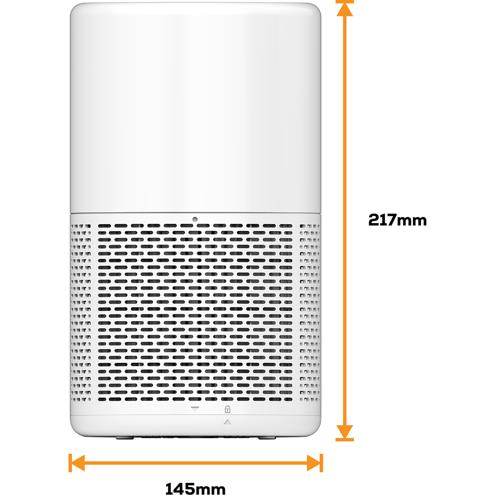 TCP HJAY1210 White Air Purifier with HEPA Filter 6W Image 9