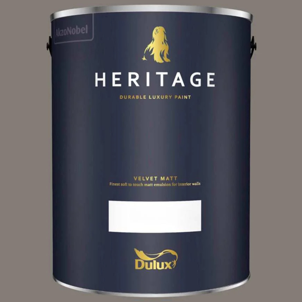 Dulux Heritage Walls and Ceilings Mud Lark Velvet Matt Emulsion Paint.5L Image 2