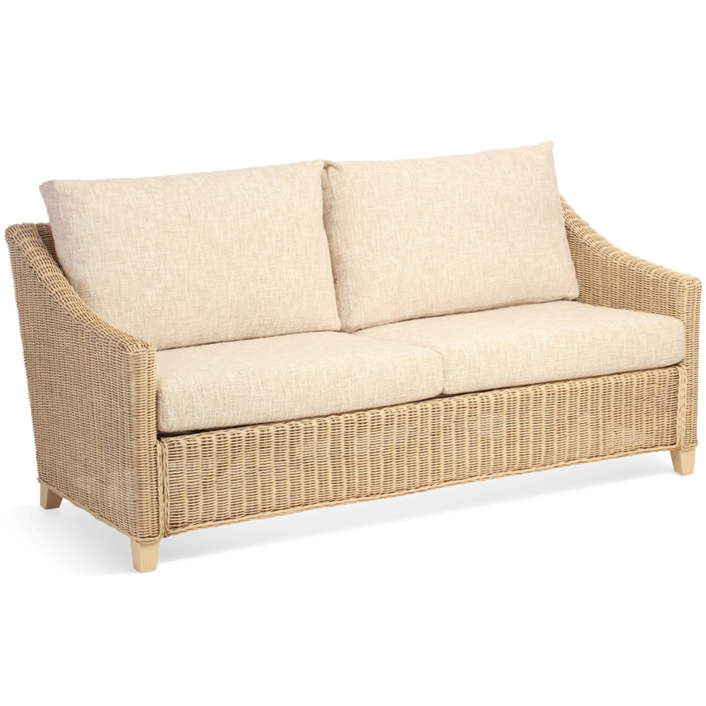 Desser Furniture Dijon 3 Seater Cotton Cream Sofa Image 5