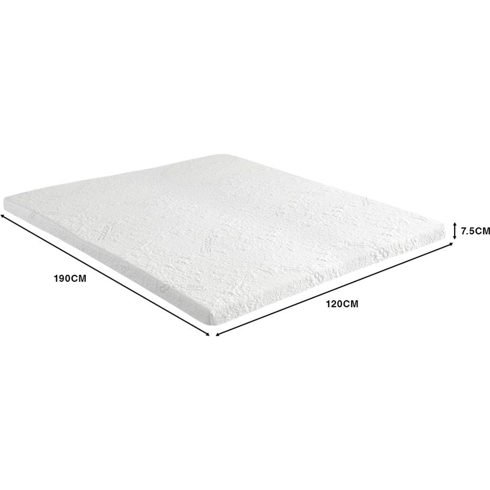 Starlight Beds Small Double Graphite Infused Cooling Mattress Topper 3 inch Image 5