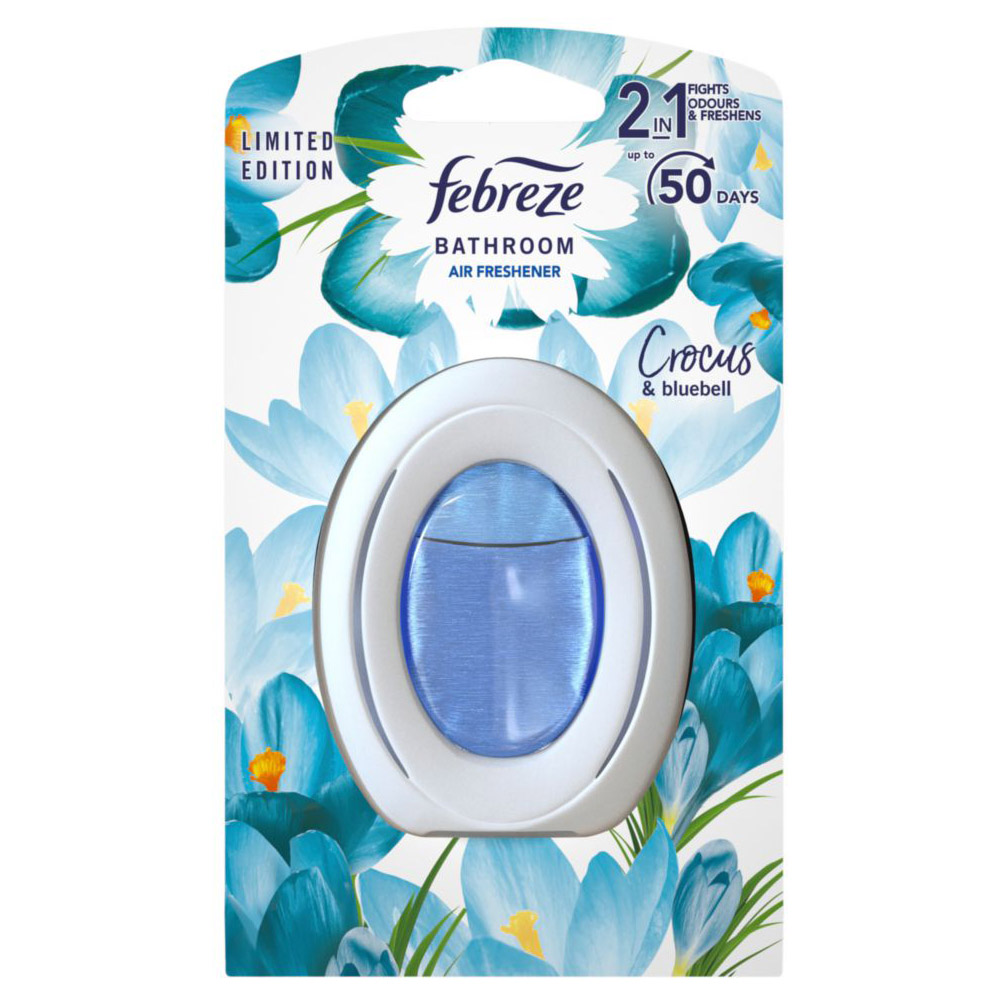 Febreze Bathroom Crocus Blue Belle Air Freshener 7.5ml Image 1