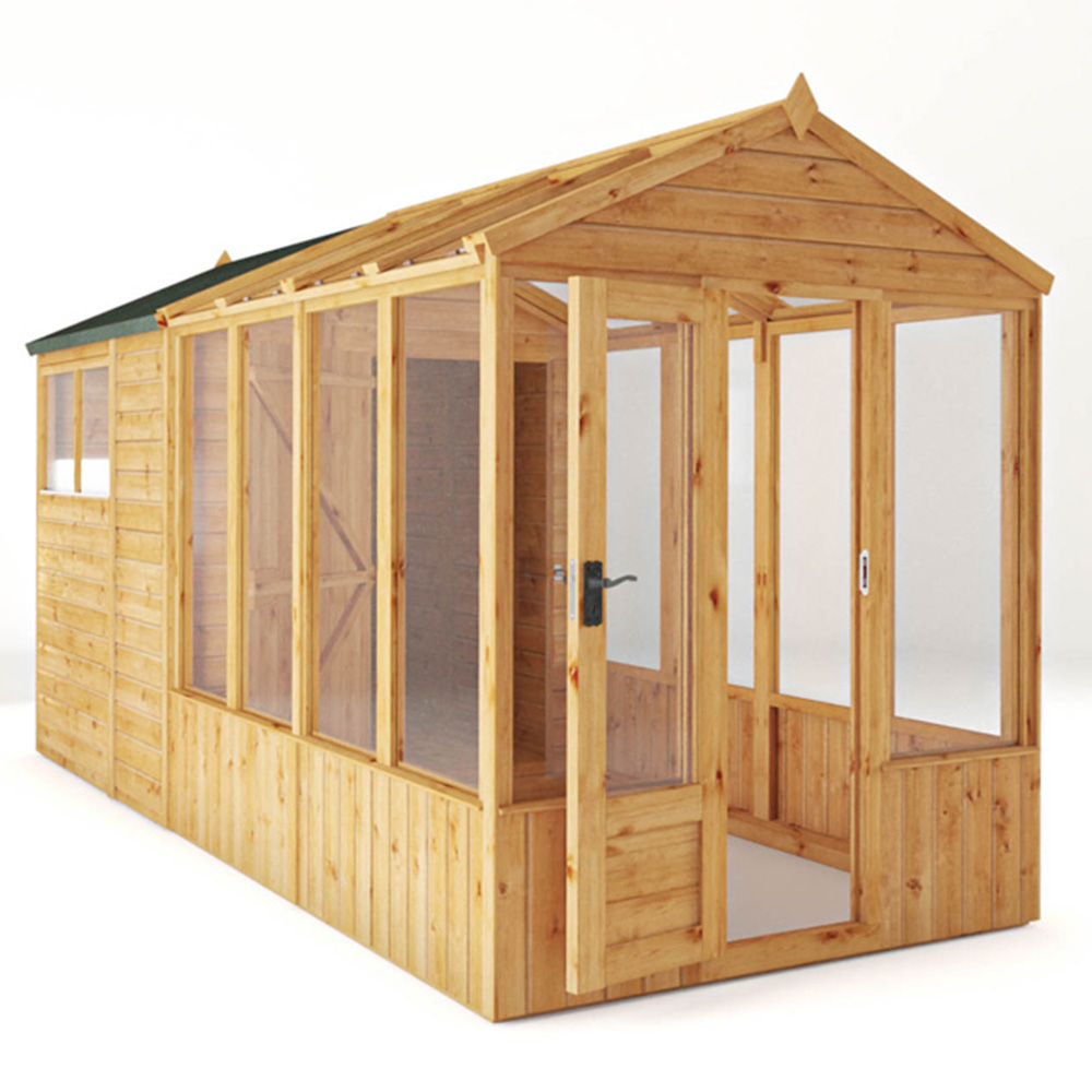 Mercia Woodsman Glass Apex 14 x 6ft Greenhouse Image 3