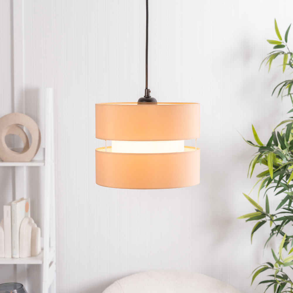 ValueLights Sohpia Easy Fit Sand Lamp Shade 2 Pack Image 5
