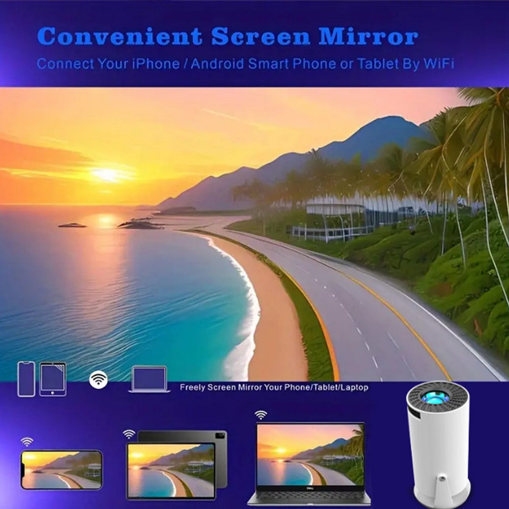 Android 11 Pro Smart F100 Projector with 180° Auto Horizontal Correction 8504 Image 8