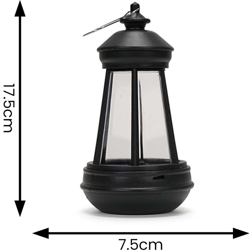 ValueLight Solar Black Outdoor Lanterns Pack of 4 Image 7