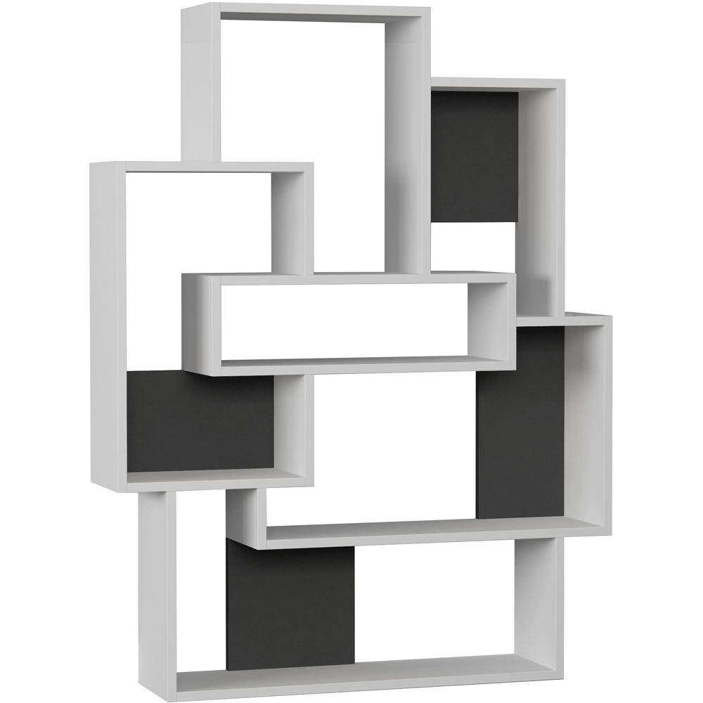 Decortie Barce 6 Shelf White Bookcase Image 2