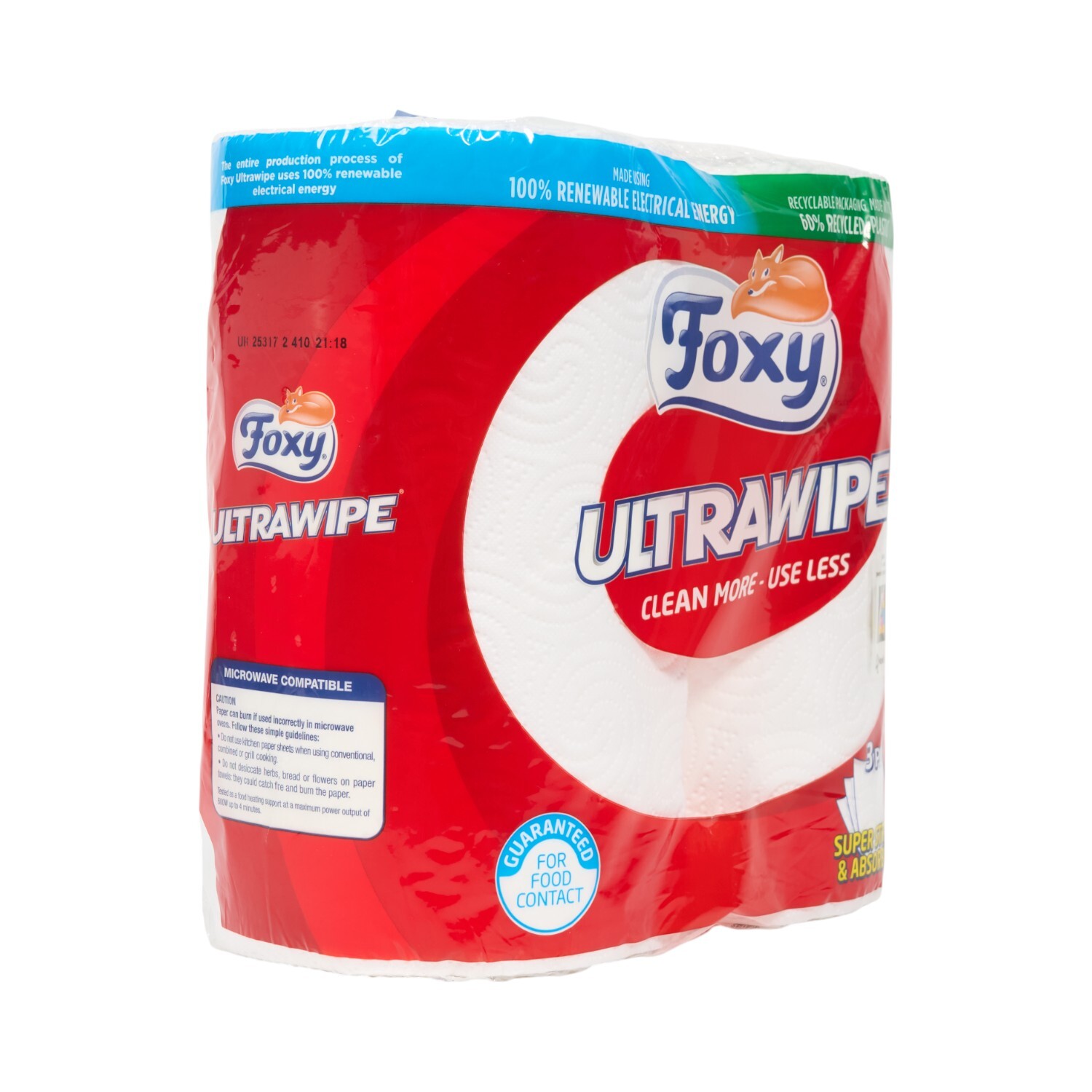 Pack of 2 Foxy Ultrawipe 3 Ply Kitchen Towels Image 2