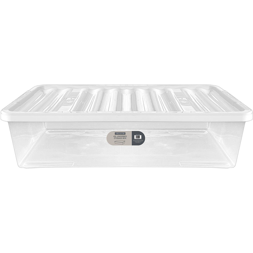 42L Clear Underbed Storage Solution Box Image 1