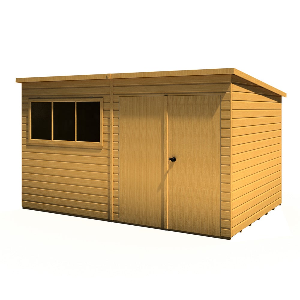 Shire 12 x 8ft Ranger Pent Shed Image 1