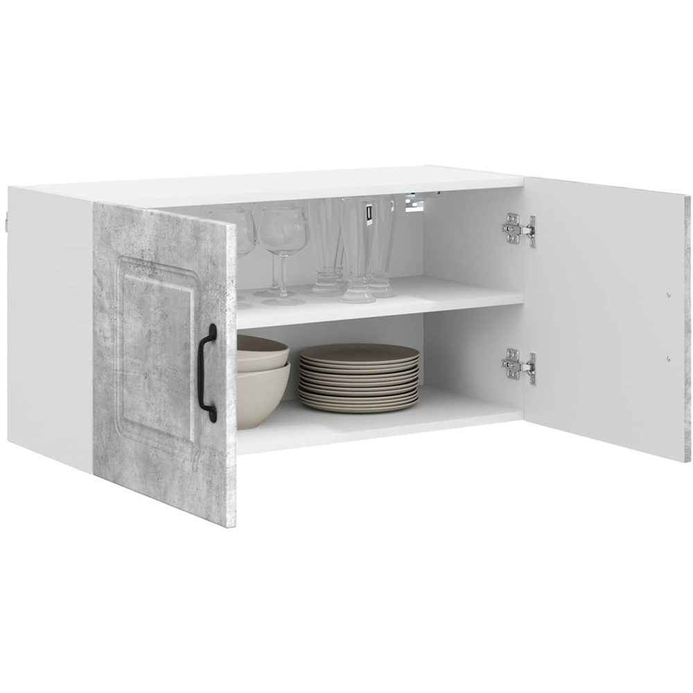 vidaXL Kalmar 2 Door Concrete Grey Wall Kitchen Cabinet Image 3