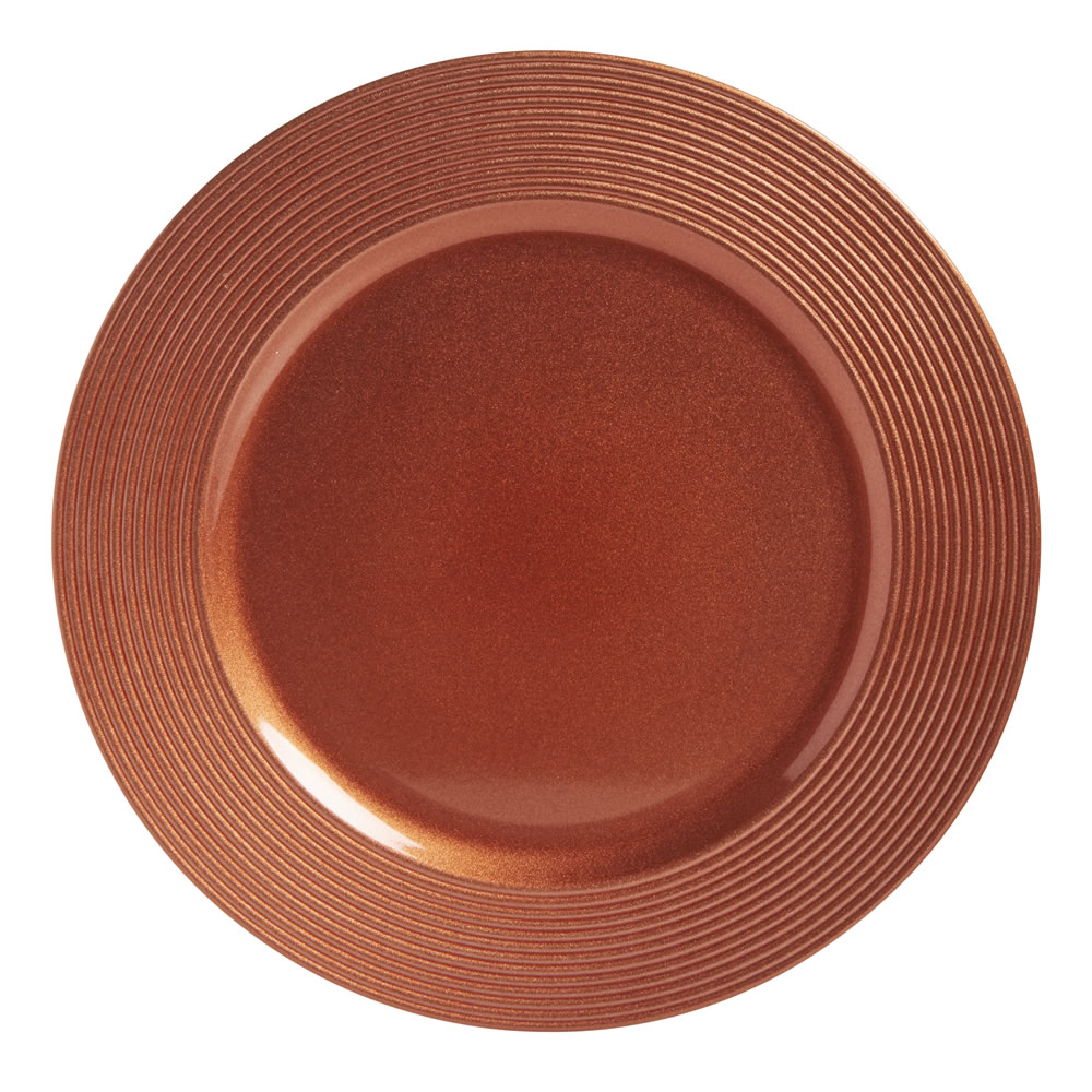 Wilko Copper Christmas Charger Plate Wilko