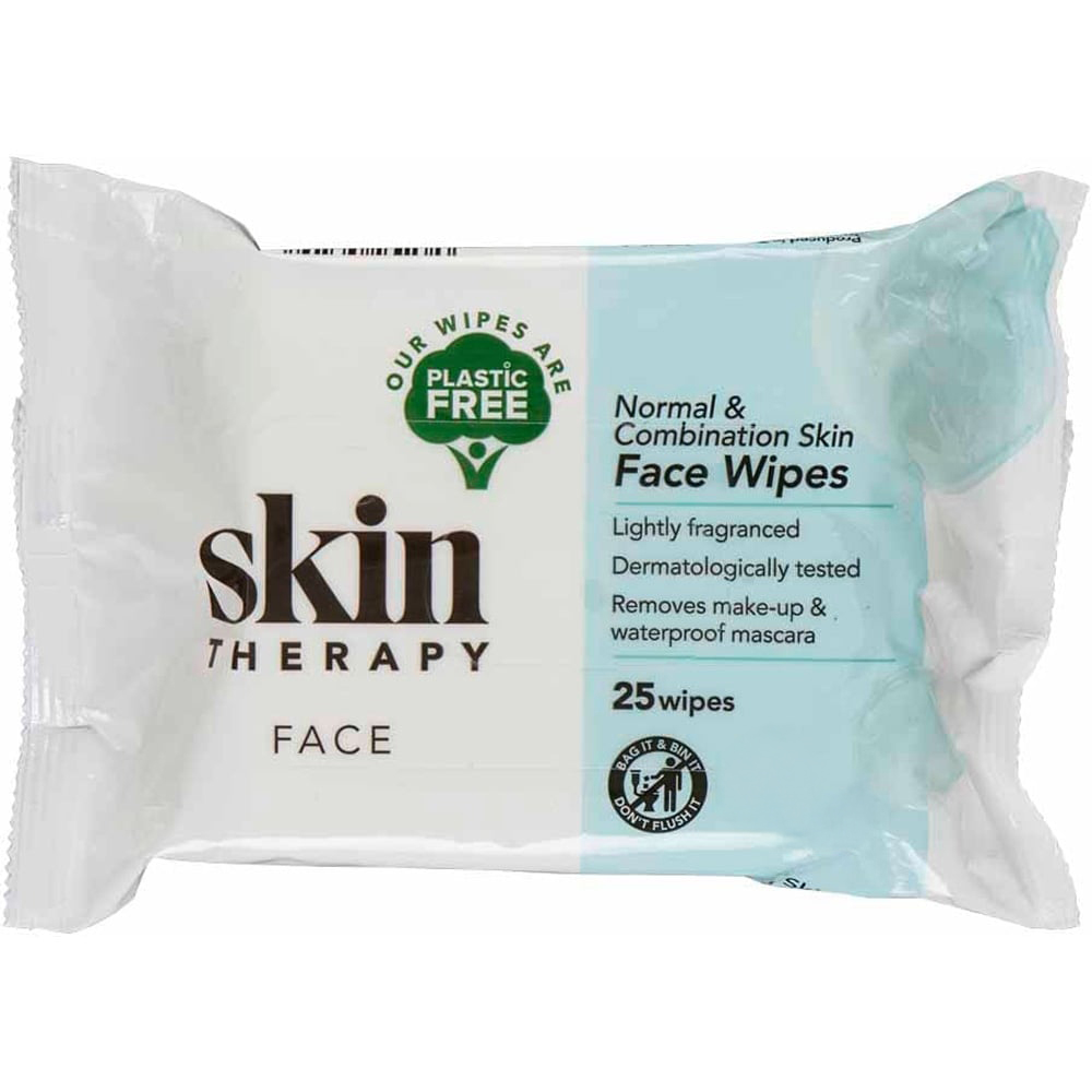 Skin Therapy Normal and Combination Skin Face Wipes 25 Pack Image 1