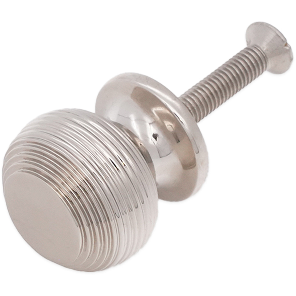 Spira Brass Beehive Polished Nickel Small 32mm Cupboard Knob Image 4