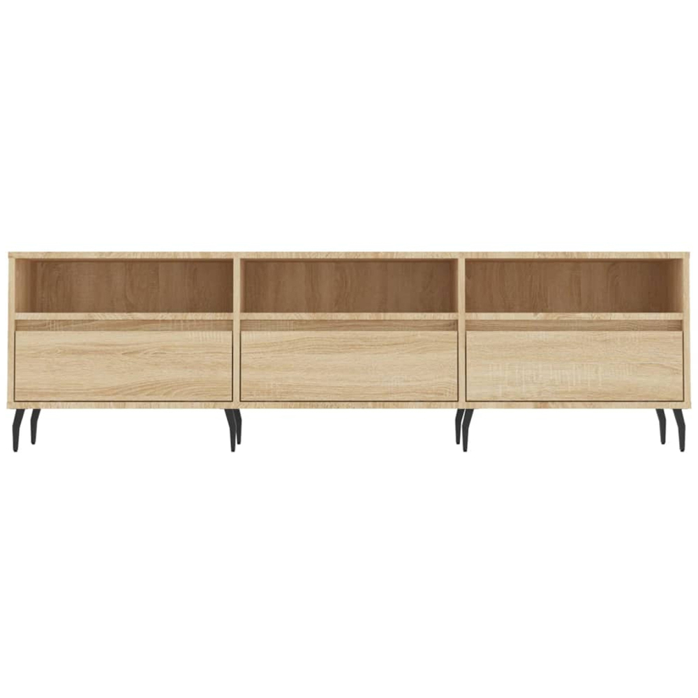 vidaXL 3 Door 3 Shelf Sonoma Oak TV Cabinet Image 5