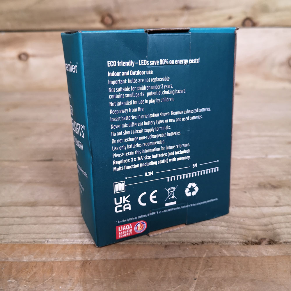 Premier TimeLights 50 Multicolour LED Multi-Function Christmas String Light 5m Image 7