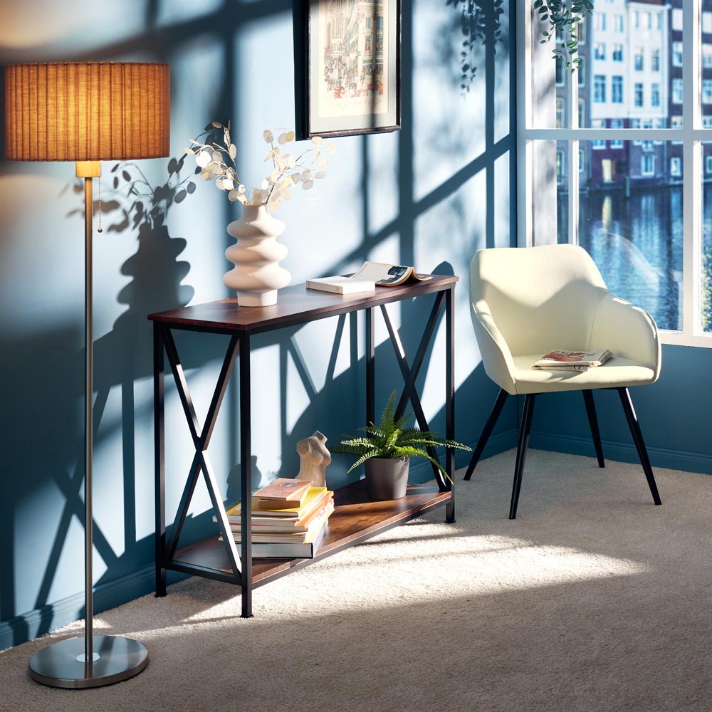 tectake Marilyn Set of 2 Cream Chair with Black Steel Legs Image 8