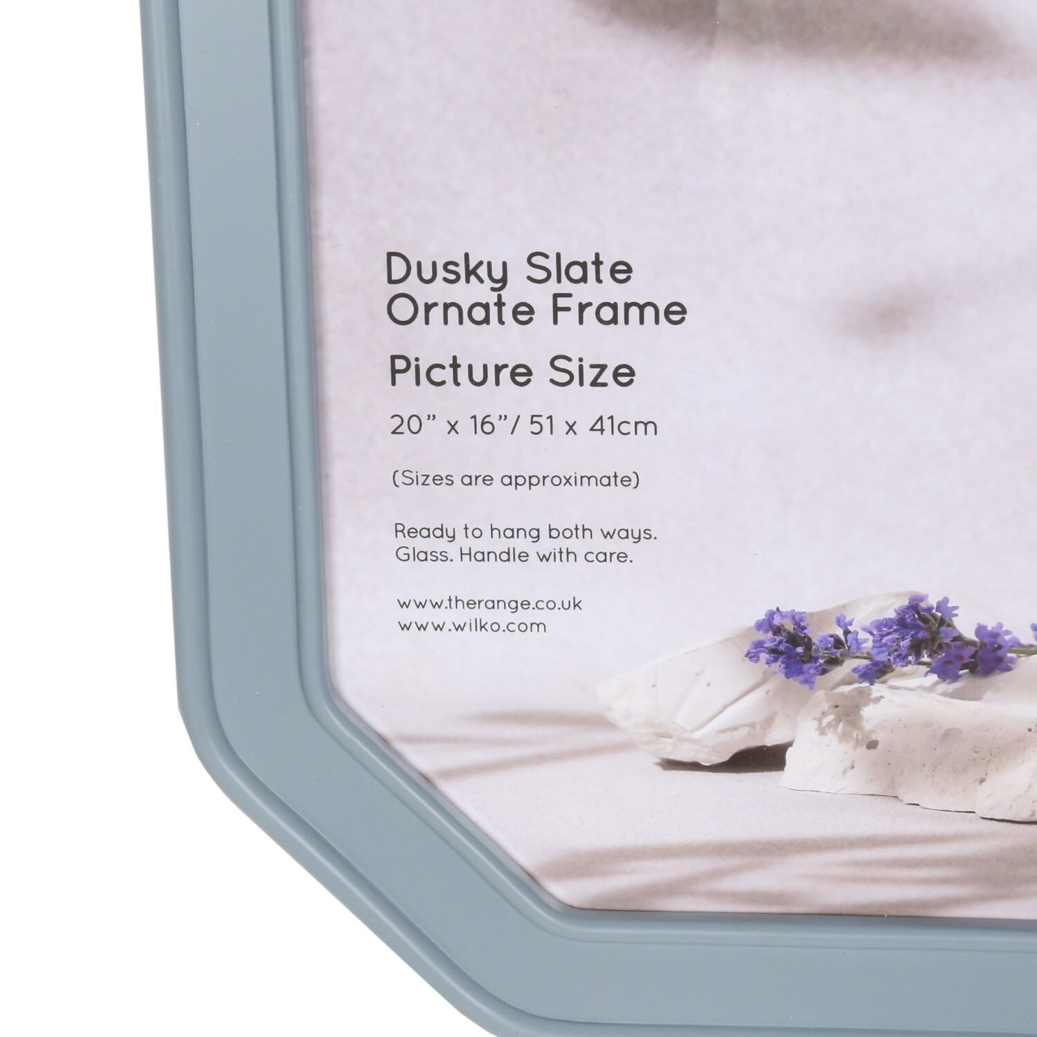 Ornate Photo Frame Dusky Slate 20 x 16in Image 3