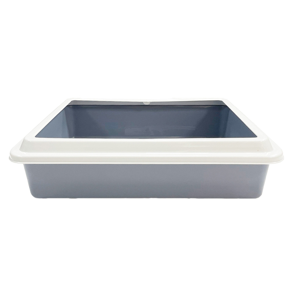 Happy Pet XLarge Dusky Blue Cat Litter Tray 54 x 40 x 14cm Wilko