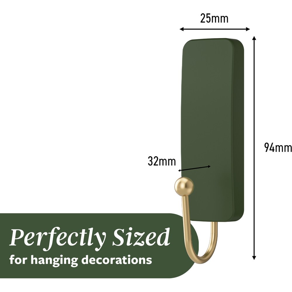 Pack of 2 Command Medium Decorative Hooks Rosemary Image 9