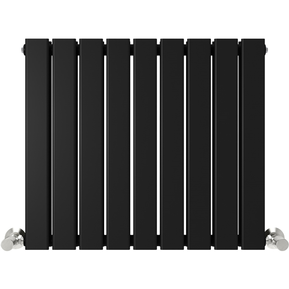Black 4151 BTU Double Flat Panel Vertical Column Radiator 600 x 612mm Image 3