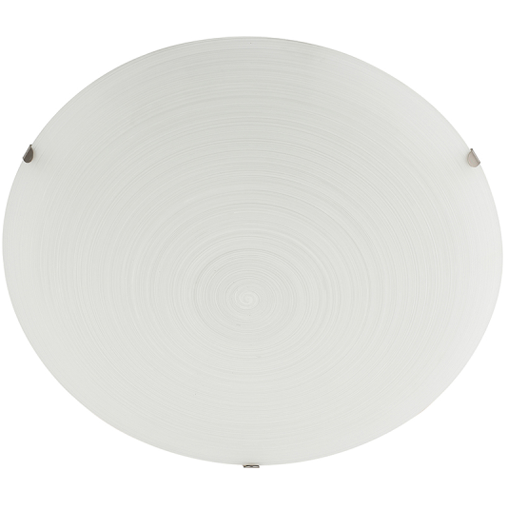Happy Homewares Frosted White Flush Glass Ceiling Light Fitting Image 3