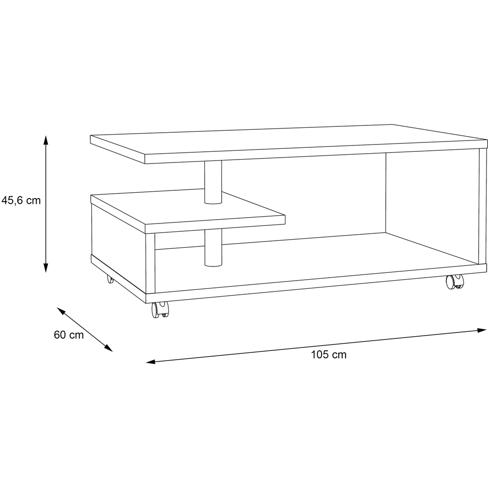 Florence Bailey Concrete Grey Coffee Table Image 3