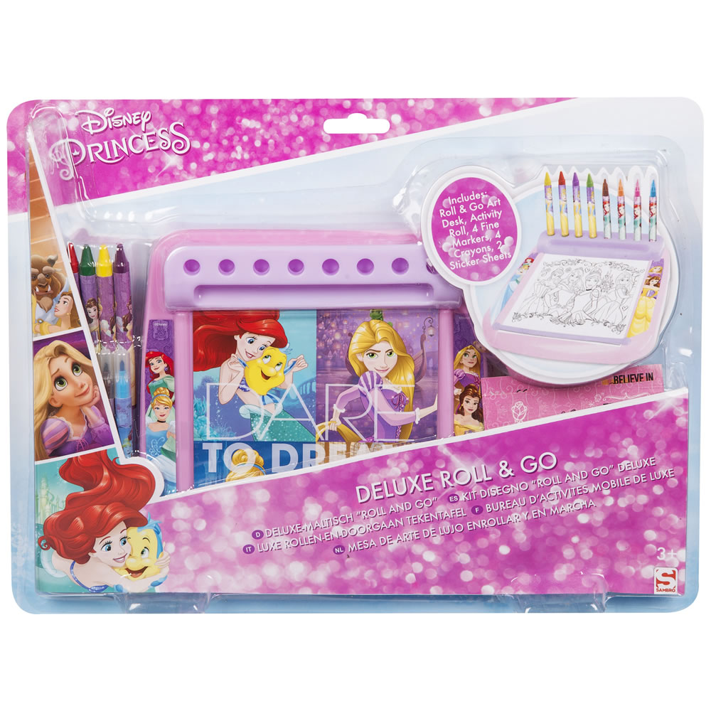 Disney Princess Deluxe Roll and Go Art Set Image 1