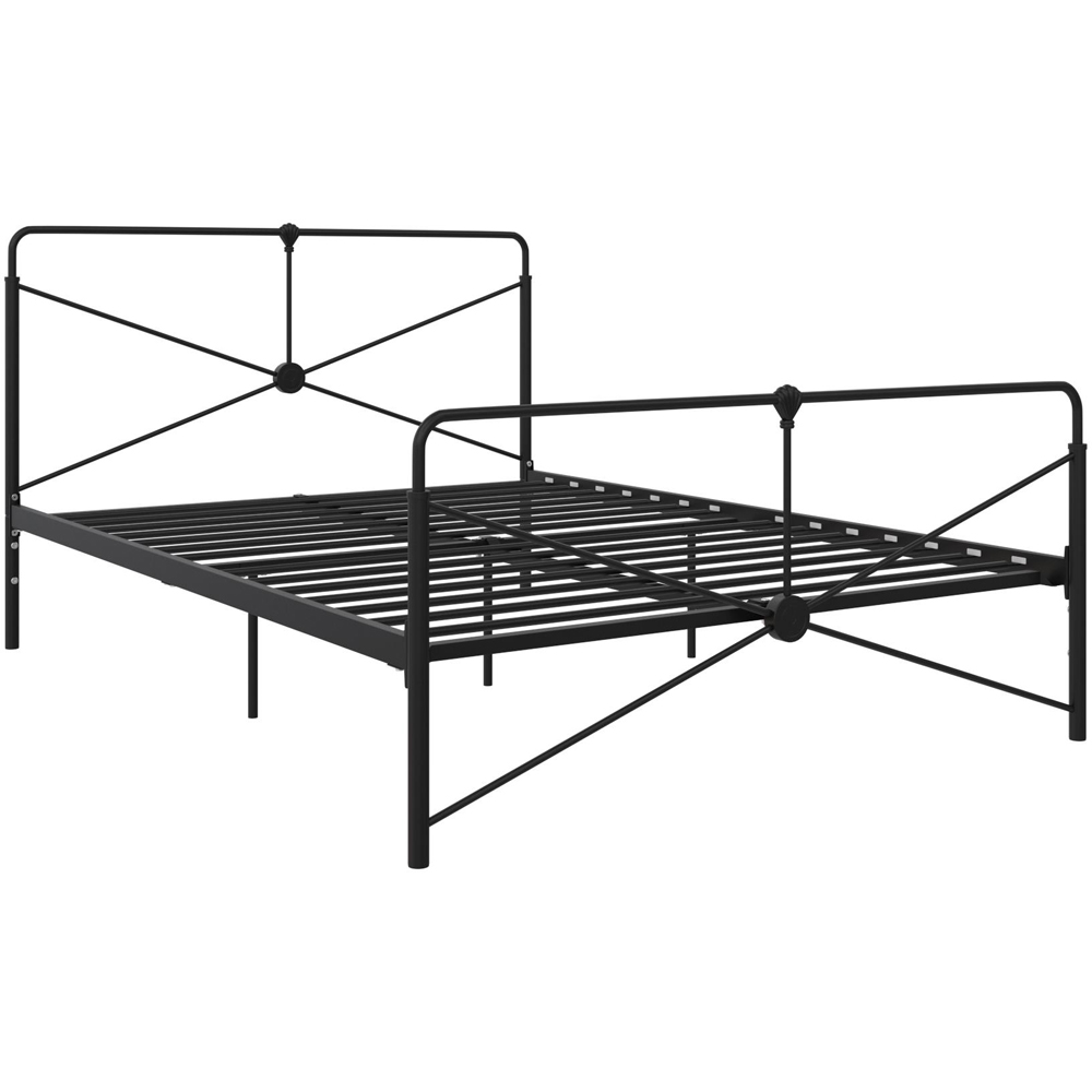Dorel Leopold Double Black Bed Frame Image 2