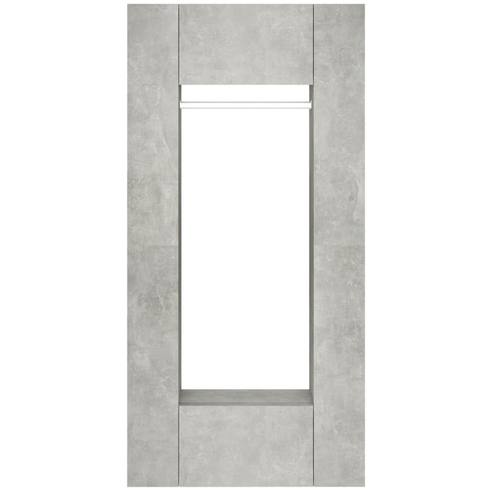 vidaXL Concrete Grey Hallway Cabinet Set of 2 Image 5