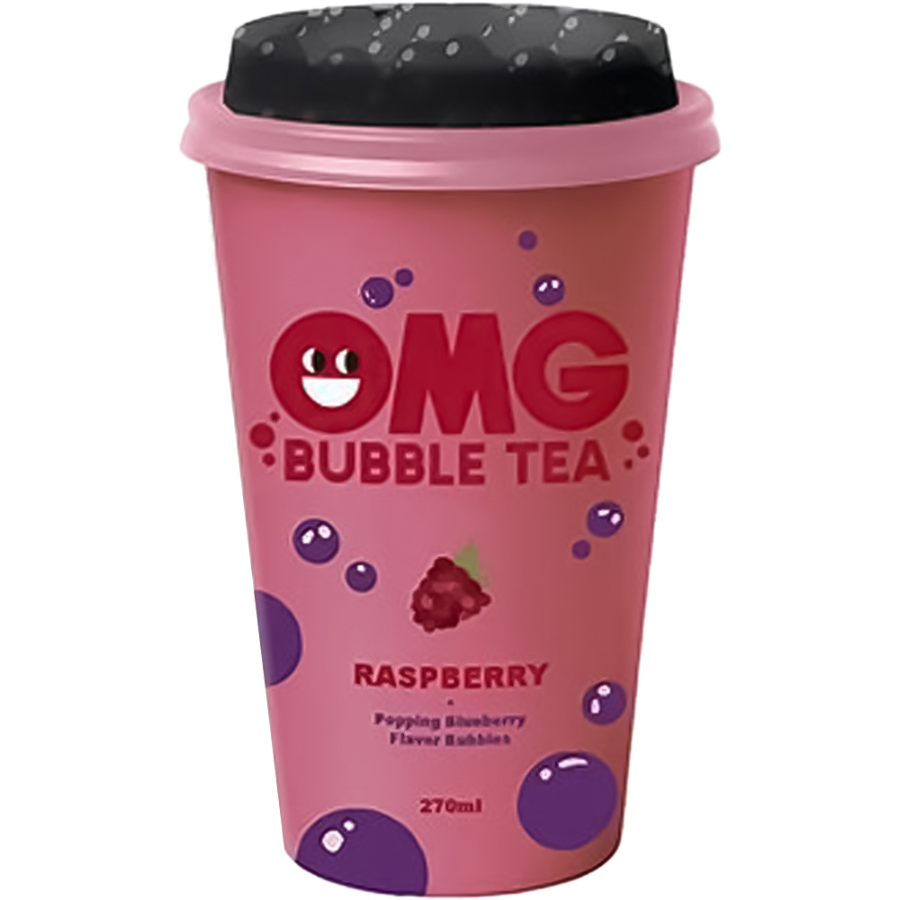 OMG Bubble Tea Raspberry Tea 270ml Image