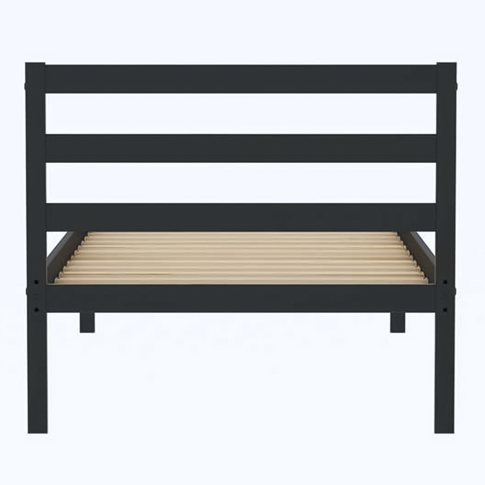 Luka Single Black Bed Image 4