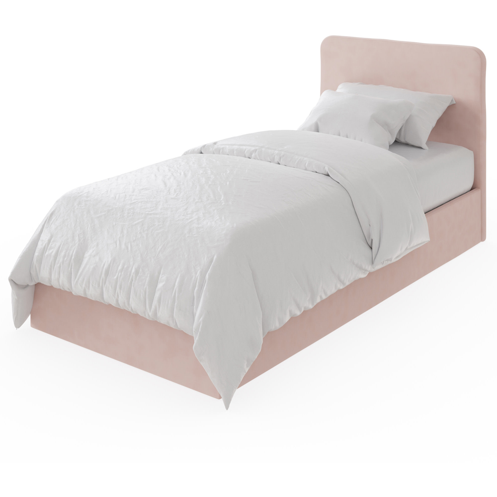 GFW Chiswick Single Soft Pink Ottoman Bed Image 5