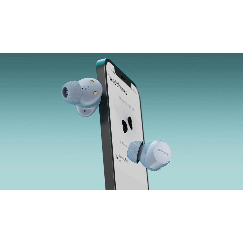 Philips TAT1300 Light Blue True Wireless Earbuds Image 2