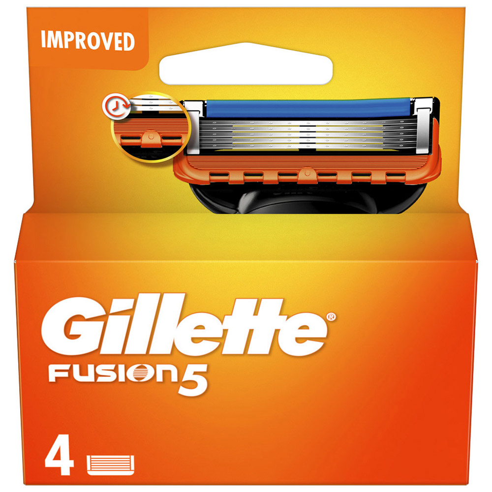 Gillette Fusion 5 Mens Razor Blades 4 Pack Image 2