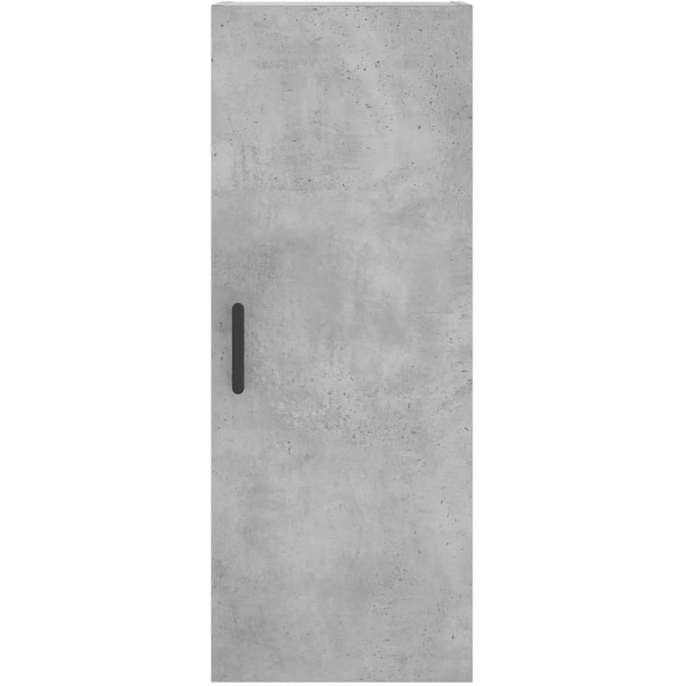 vidaXL 2 Door Concrete Grey Highboard with Black Handle Image 6